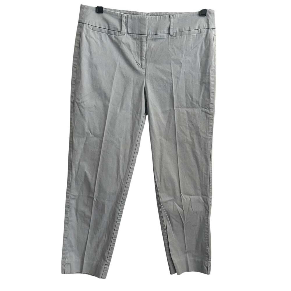Ann Taylor Petites Capri Pants Womens 4P Gray Lightweight Casual